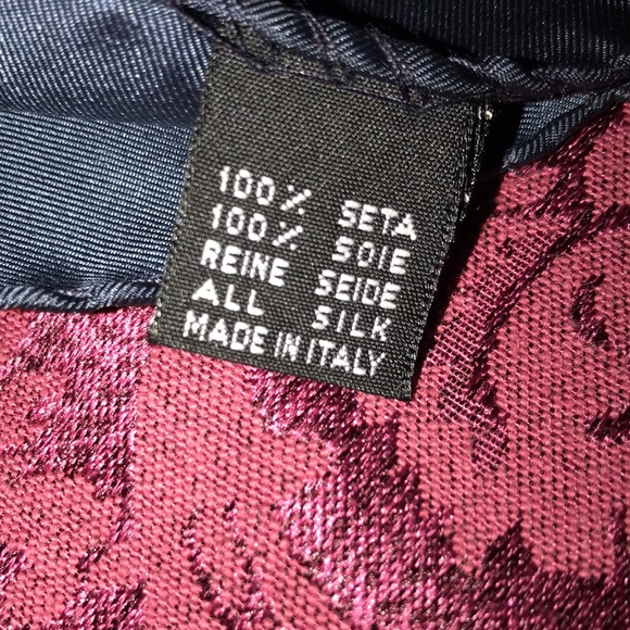 100% Silk Scarf made in Italy - Picture 3 of 5